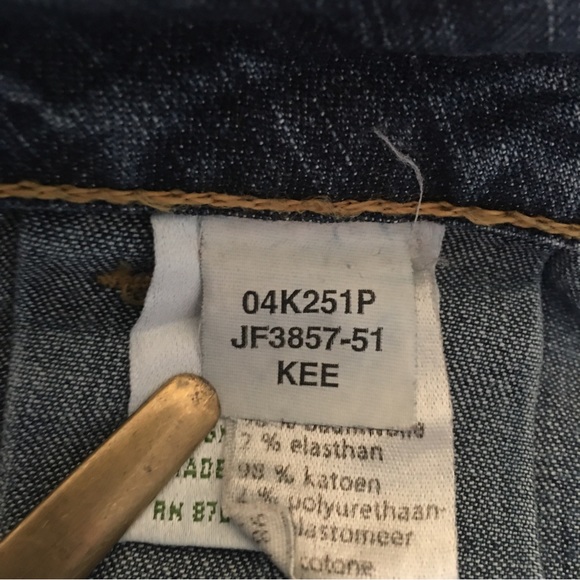 Vintage Lacoste 1990’s Jean Denim Mini Skirt  44 TRENDING VINTAGE LACOSTE DENIM - Picture 9 of 11